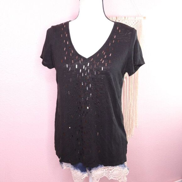 Eileen Fisher | Short Sleeve Linen Top Small - Picture 2 of 7